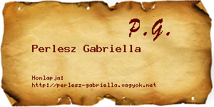 Perlesz Gabriella névjegykártya